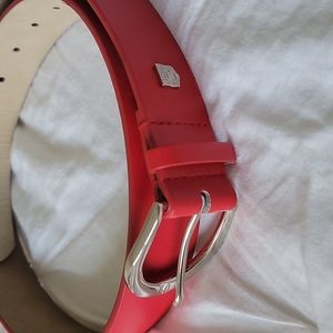 Vince Camuto Belt - Red & Silver- Medium